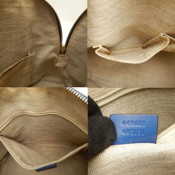 GUCCI Blue Leather Bag - Picture 9 of 10